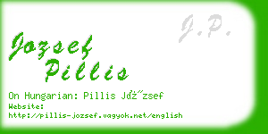 jozsef pillis business card